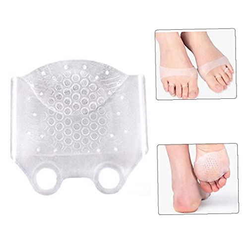 nJiaMe La Mitad Delantera Soles Plantilla ortopédica de Parte Delantera del pie del Amortiguador Anti Dolor en el pie Almohadilla del pie Cojines del Cuidado de Alivio del Dolor para los Zapatos de