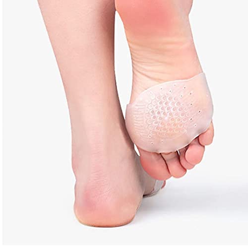 nJiaMe La Mitad Delantera Soles Plantilla ortopédica de Parte Delantera del pie del Amortiguador Anti Dolor en el pie Almohadilla del pie Cojines del Cuidado de Alivio del Dolor para los Zapatos de