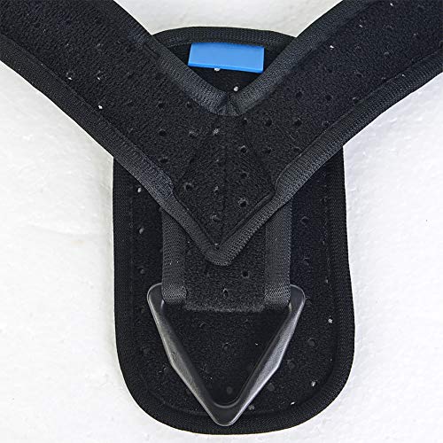NJSD Tirante Trasero Completo, Corrector De Postura Posterior Hebilla Triangular Vendaje En Forma De 8" Clavícula Infantil Fijación De Fractura Escapular Cinturón De Corrección Jorobado Adulto,S