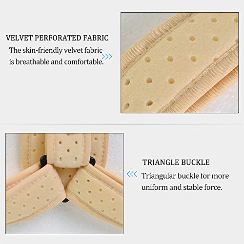NJSD Tirante Trasero Completo, Corrector De Postura Posterior Hebilla Triangular Vendaje En Forma De 8" Clavícula Infantil Fijación De Fractura Escapular Cinturón De Corrección Jorobado Adulto,S