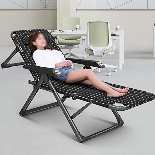 NO BRAND DUWX - Plegable Silla Reclinable, Cama Individual Portátil Oficina Reclinable Ajustable del Hospital Presidente Acompañando sillón (Color : Style 1)