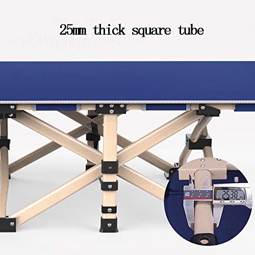 NO BRAND DUWX - Plegable Silla Reclinable, Oficina Adulto Cama de Hospital Silla Acompañando Ocio (2 Colores) sillón (Color : Navy)