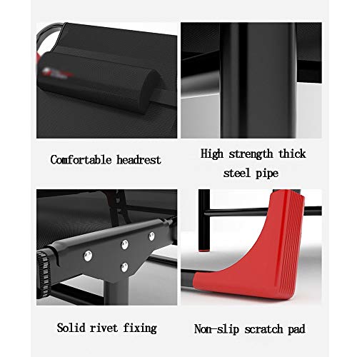 NO BRAND DUWX - Plegable Tumbona, Ajustable Cama Individual Siesta Hospital Acompañando Reclinable (Carga: 200 Kg) sillón