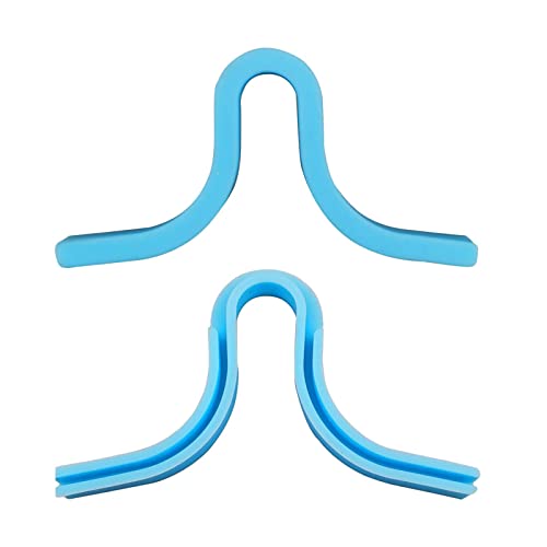 Nobranded Puente Nasal Anti Niebla para máscara, Evita Que Las Gafas se empañen máscara de Silicona sin Niebla máscara de Uso - Azul