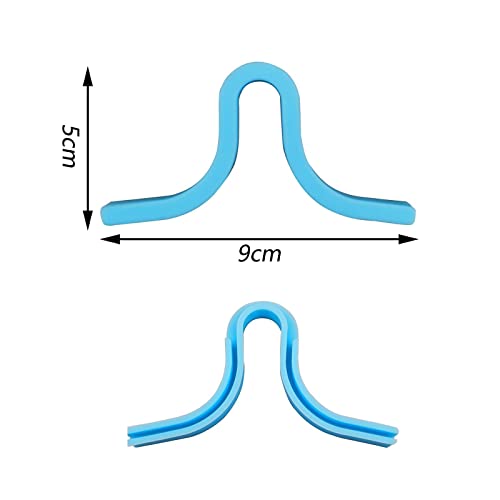 Nobranded Puente Nasal Anti Niebla para máscara, Evita Que Las Gafas se empañen máscara de Silicona sin Niebla máscara de Uso - Azul