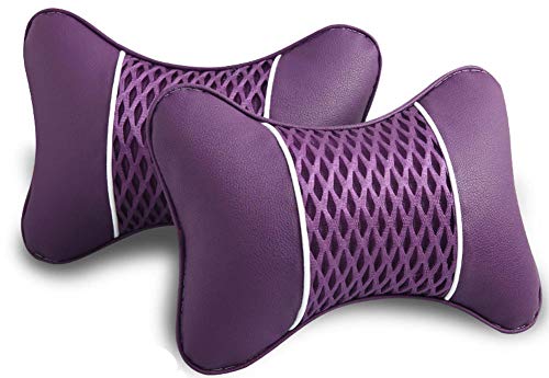 NUIOsdz 2020 Almohada Cervical Transpirable para Coche, Tela flocada, reposacabezas de una Pieza, 1 Pieza, se Adapta a la mayoría de Las Almohadas Interiores Generales de Fibra de Coche