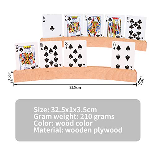 O-Kinee Soporte para Naipes,2 Piezas Soporte para Poker Naipes,Soporte para Juego de Cartas, Titular De La Tarjeta De Juego para Niños, Adultos, Personas De Edad Avanzada