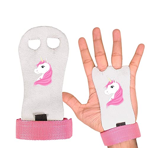 O3 - Manoplas de gimnasia para niños - Perfecto para el gimnasio en el suelo, los agrados (también para barras) - Protege la palma de las manos - Talla XS-S-M-L (M)