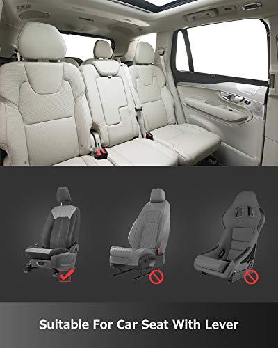 Oasser Reposacabezas Coche，Reposacabezas Coche para Niño, Negro Ajustable Reposa cabezas Coche, Almohada de cuello para Adultos CA1 Negro y Beige (negro)