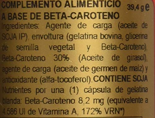 Obire Beta-caroteno 8,2 mg 90 perlas.