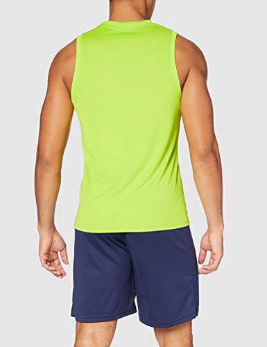 Odlo BL Top Crew Neck Reservorio Nikko F de Dry Axilas Camiseta, Primavera/Verano, Hombre, Color Acid Lime, tamaño XX-Large