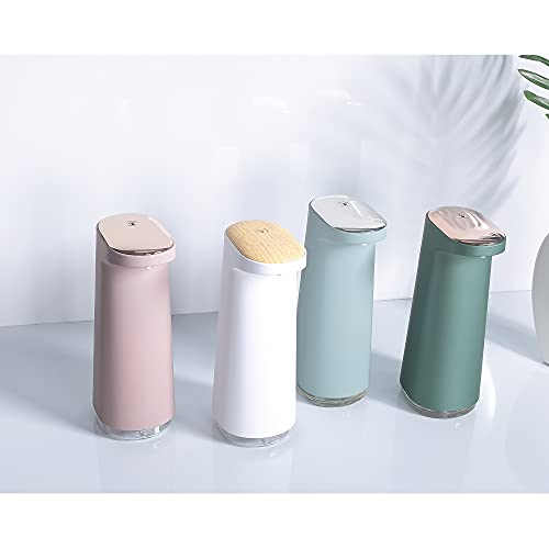 OISHO - Dispensador de jabón automático de 450 ml, dispensador de gel hidroalcohólico 450 ml con sensor infrarrojo