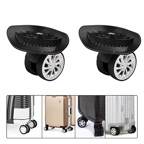Okuyonic Ruedas Giratorias para Equipaje, Ruedas De Repuesto para Equipaje, Función Protectora, Rotación De 360 ​​Grados, Ruedas De Maleta para Reparar Ruedas Desgastadas