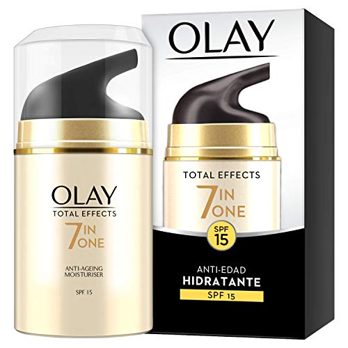 Olay Total Effects 7en1 Hidratante Anti-Edad De Día SPF 15 50 ml, Combate Los 7 Signos De La Edad
