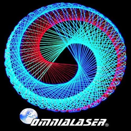 OmniaLaser OL-UVWOOLGREEN2 - Lana reactiva a la luz de Wood, UV, para glow parties, ovillo de neón, verde, 2 unidades