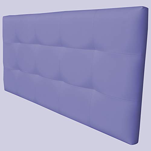 ONEK-DECCO Cabecero Mod.Arizona tapizado en Polipiel, Acolchado de Espuma, Cama niño, Juvenil y Matrimonio de Dormitorio, Cabezal de Cama Medidas (150x70, Blanco)