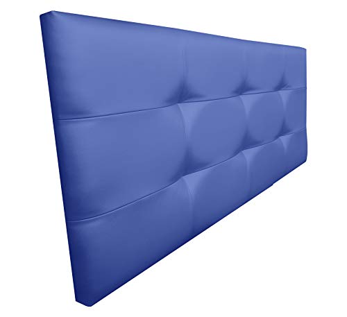 ONEK-DECCO Cabecero tapizado en Polipiel de Dormitorio Tennessee Medidas cabecero de Cama niño, Juvenil y Matrimonio Cabezal Blanco, tapizado, Acolchado (135x70, Negro)