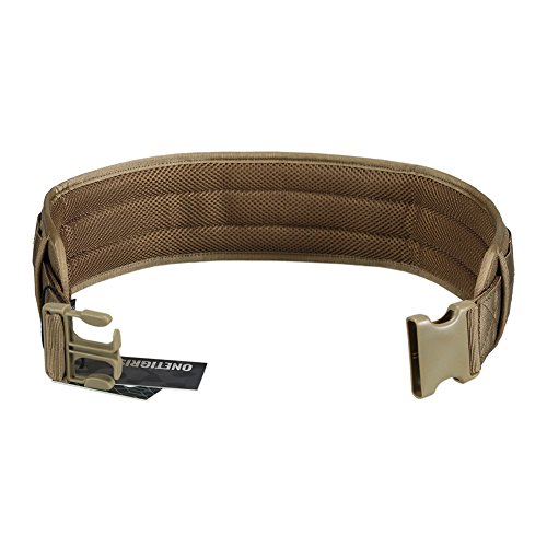 OneTigris Cinturón Molle Táctica Acolchada con Cintura de Protección Nylon 1000D para Combate, Uso al Aire Libre, para Airsoft y Paintball