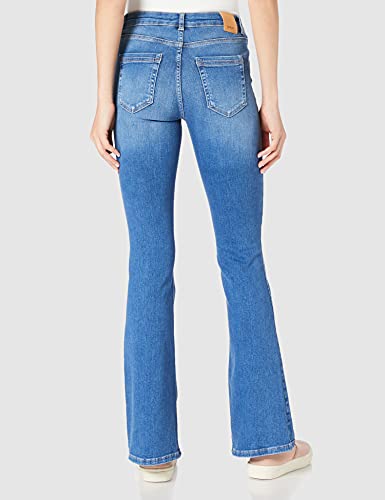 Only ONLBLUSH Life Mid Flared BB REA1319 Noos Jeans, Medio De Mezclilla Azul, L para Mujer