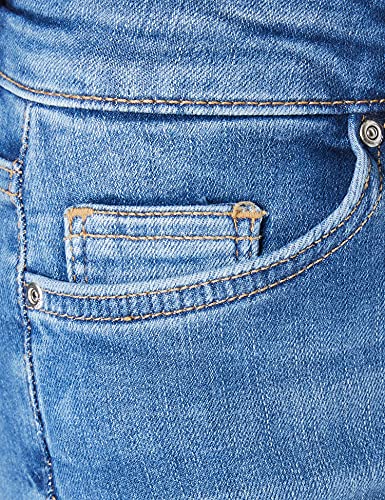 Only ONLBLUSH Life Mid Flared BB REA1319 Noos Jeans, Medio De Mezclilla Azul, L para Mujer