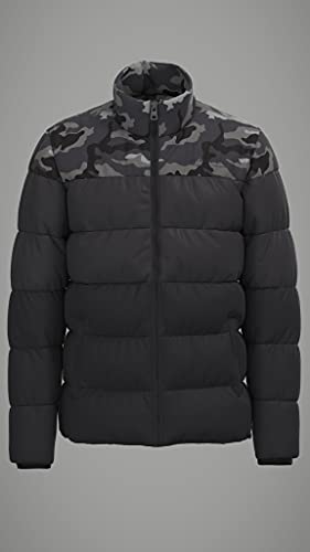 Only & Sons ONSMELVIN Life Quilted Jacket OTW Vd Chaqueta Acolchada, Phantom/Detalles: Camo AOP/Phantom/Black, L para Hombre