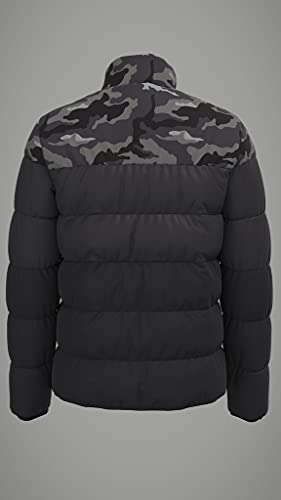 Only & Sons ONSMELVIN Life Quilted Jacket OTW Vd Chaqueta Acolchada, Phantom/Detalles: Camo AOP/Phantom/Black, L para Hombre