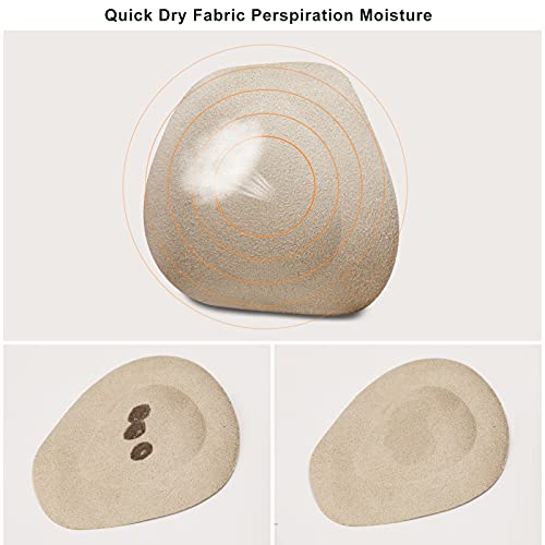 OOTSR 3 pares de almohadillas metatarsianas para mujeres y hombres autoadhesivos de tacón alto insertos bola invisible de almohadillas para el alivio del dolor de pies, almohadillas de zapatos beige