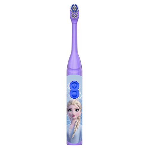 Oral-B Cepillo de dientes eléctrico con batería para niños con Disney's Frozen para niños y niños de 3 años +, suave (los caracteres pueden variar)