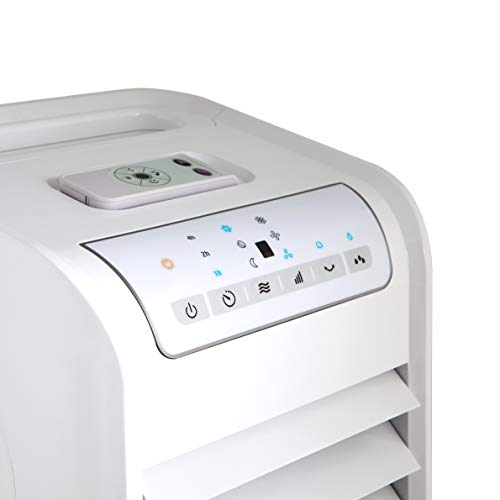 Orbegozo Air 46 Climatizador evaporativo 3 en 1, 3 velocidades, Temporizador, acumuladores de frío, depósito de 6 l, Mando a Distancia, silencioso, 55 W, plastico/Metal