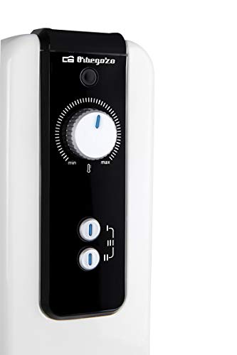Orbegozo RH Radiador de Aceite, 1000W de Potencia, 5 Elementos y diseño en Color Blanco, s, Negro, 1000 W