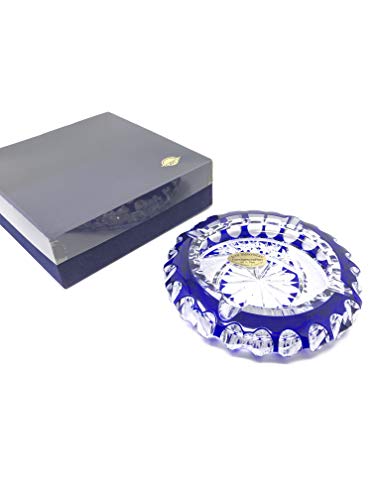 Orion Light Style - Cenicero (cristal, 4,5 x 16 cm), color azul