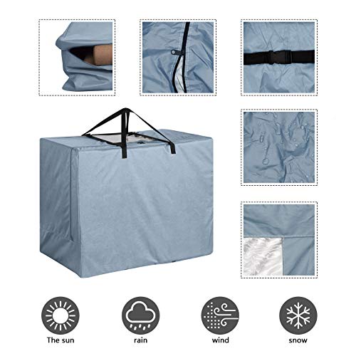 Orqihod Bolsa de almacenamiento de colchón plegable impermeable con ventana de visión, bolsa de transporte Gery (se adapta a colchones de hasta 10 cm de grosor, tamaño gemelo)