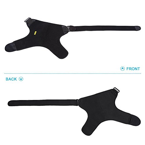 Ortesis de hombro para hombres y mujeres - Alivio de manga de ajuste ajustable para lesiones de hombro, tendinitis para soporte de manguito rotador desgarrado, manga de compresión de hombro de neopren