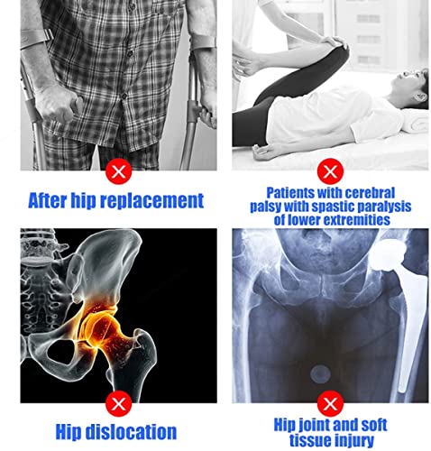 Ortesis de rodilla y tobillo, órtesis de pierna Soporte articulado de fijación de la articulación de la cadera, férula protectora fija para fracturas, protección para las piernas, soporte ajustable