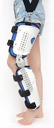 Ortesis de rodilla y tobillo, órtesis de pierna Soporte articulado de fijación de la articulación de la cadera, férula protectora fija para fracturas, protección para las piernas, soporte ajustable