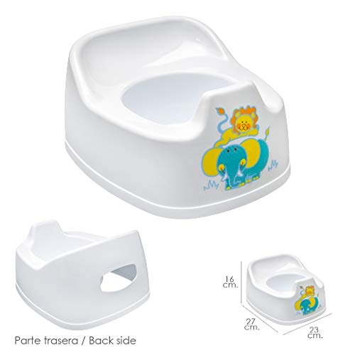 ORYX 5071140 Orinal Infantil Plastico Blanco, Pequeño