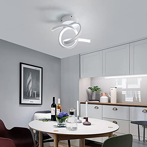 Osairous Lamparas de Techo, Plafon LED Techo 18W 2080lm, Lampara Techo de Acrílico para Dormitorio, Sala de Estar, Corredor, Luz blanca 6500K