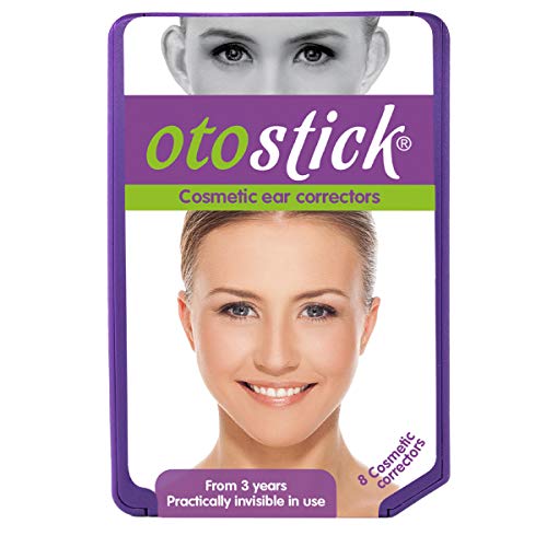 Otostick Instant Ear Correction | Change your Look to Suit your Lifestyle | Practically Invisible Painless Medical Grade Silicone Hypoallergenic | Best Cosmetic Solution Short of Surgery for Ears that Stick Out | 8 pcs | English Packaging.