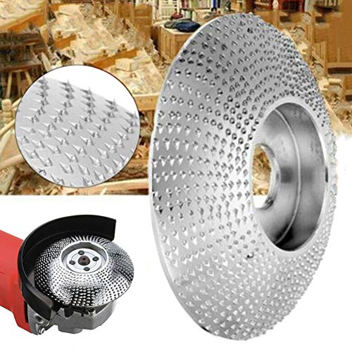 Oumefar Rueda abrasiva Redonda Disco Moldeador Rueda abrasiva Redonda Acero Constante Rentabilidad 100 mm para Amoladora Angular
