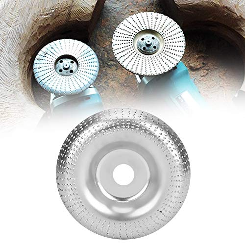 Oumefar Rueda abrasiva Redonda Disco Moldeador Rueda abrasiva Redonda Acero Constante Rentabilidad 100 mm para Amoladora Angular