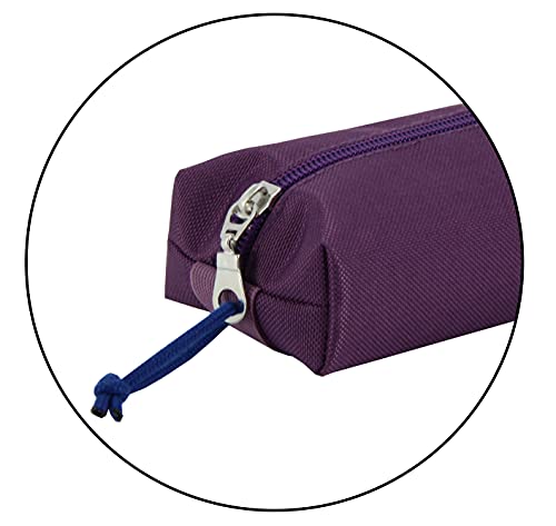 Oxford - Estuche Rectangular, kangoo con goma, 22 cm, color morado