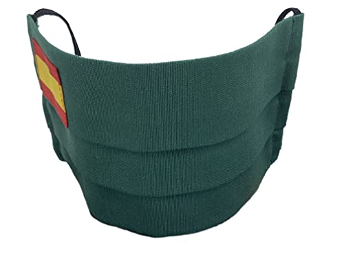 Pack 2 unidades de algodon Verde Azul Camuflaje (militar) Negra Roja Rosa Blanca con bandera de España