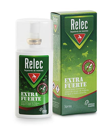 Pack Ahorro antimosquitos Relec Extra Fuerte + Relec Post-Picaduras, Spray repelente de mosquitos, Con eficacia y protección contra el mosquito tigre, hasta 9h de protección contra el mosquito común