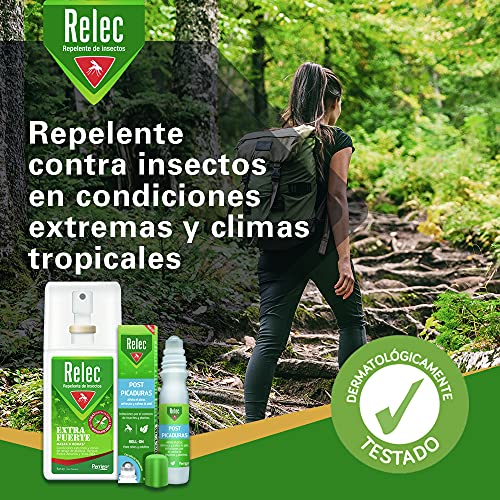 Pack Ahorro antimosquitos Relec Extra Fuerte + Relec Post-Picaduras, Spray repelente de mosquitos, Con eficacia y protección contra el mosquito tigre, hasta 9h de protección contra el mosquito común