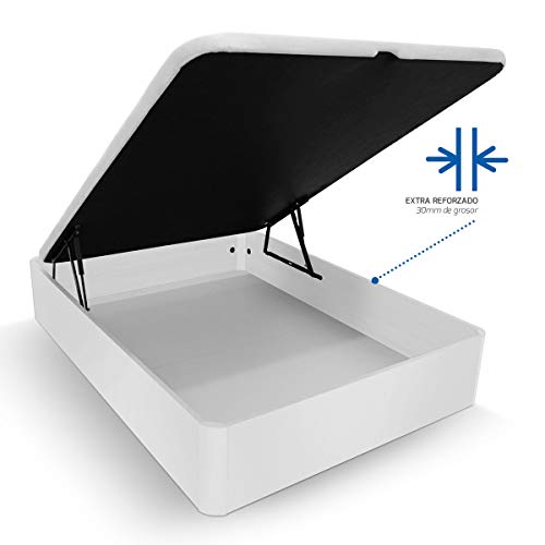 Pack Colchón Viscoelástico Creta + Canapé Extra-Reforzado | Color Blanco 150 x 200 | Montaje Incluido