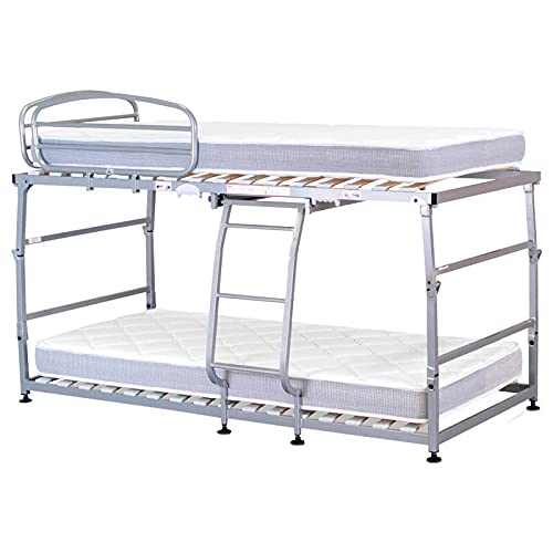 Pack Litera Plegable Vega Pardo + 2 Colchones visco Vega de Pardo 17 cm Firme Apto para literas - 80x190cm