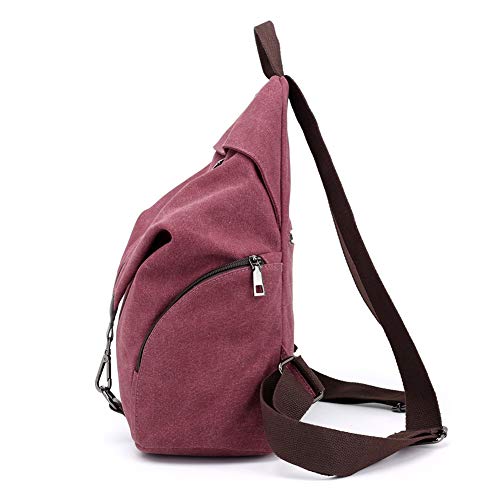 Padgene Mochila de Lona para Mujer, Bolsa De Viaje De Gran Capacidad Informal De La Vendimia Bolso Mochila Mujer Casual Para Vacaciones Viajes Senderismo Camping