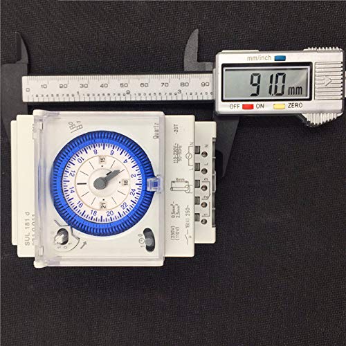 PAJKYQSL Temporizador mecánico analógico 110 V-220 V 24 horas diarias programables 15 minutos ajuste relé temporizador Sul181D Hot