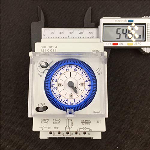 PAJKYQSL Temporizador mecánico analógico 110 V-220 V 24 horas diarias programables 15 minutos ajuste relé temporizador Sul181D Hot