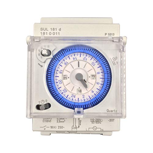 PAJKYQSL Temporizador mecánico analógico 110 V-220 V 24 horas diarias programables 15 minutos ajuste relé temporizador Sul181D Hot